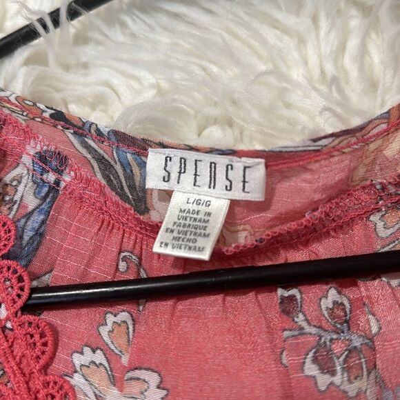 SPENSE FLORAL BLOUSE SIZE LARGE - Picture 4 of 8